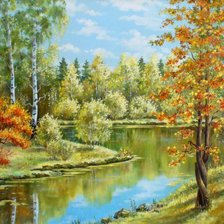 Схема вышивки «Пейзаж»