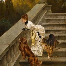 Схема вышивки «на лестнице»