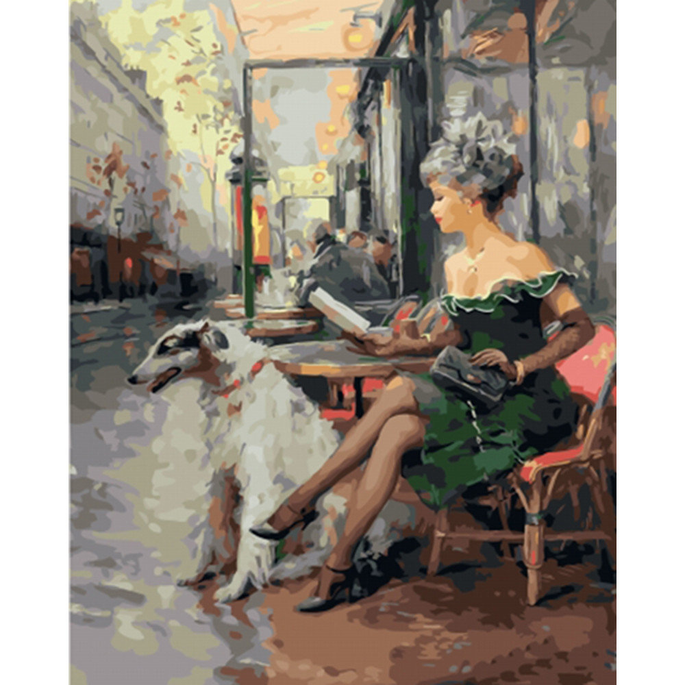 дама с собакой - девушка, картина, дама - оригинал