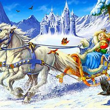 Схема вышивки «Снежная королева»