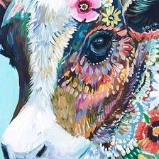 Схема вышивки «Милая буренка»