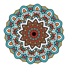 Схема вышивки «Цветок мандала»