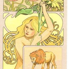 Схема вышивки «Leo-Mucha»