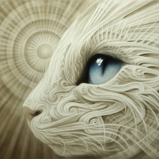 Схема вышивки «Cara de gato»