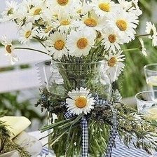 Схема вышивки «ромашки»