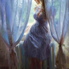 Схема вышивки «у окна»