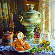 Схема вышивки «у самовара»