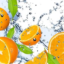 Схема вышивки «Апельсин в воде»