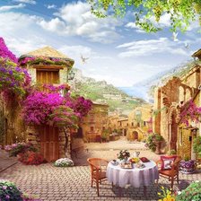 Схема вышивки «Улочка»