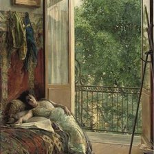 Схема вышивки «Балкон»