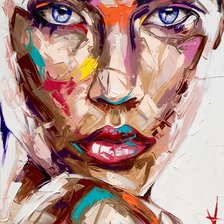 Схема вышивки «Девушка»