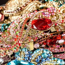 Схема вышивки «драгоценности с камнями»