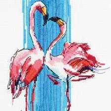 Схема вышивки «цапли»