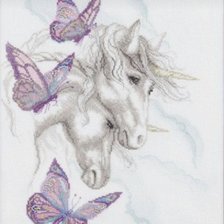 Схема вышивки «Единороги»