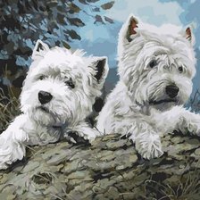 Схема вышивки «вестики на природе»