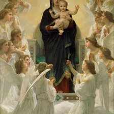 Схема вышивки «АДОЛЬФ УИЛЬЯМ БУГРО. ЦАРИЦА АНГЕЛОВ, 285 х 185 см»