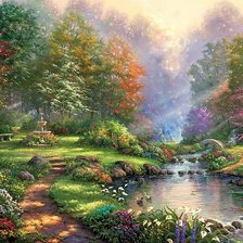 Схема вышивки «чудесный сад»