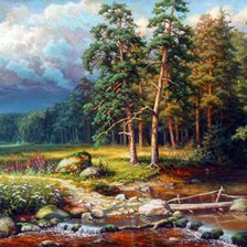 Схема вышивки «у ручья»