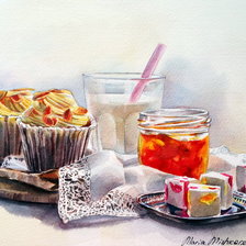 Схема вышивки «МАРИЯ МИШКАРЕВА. МАФФИНЫ И МАРМЕЛАД»