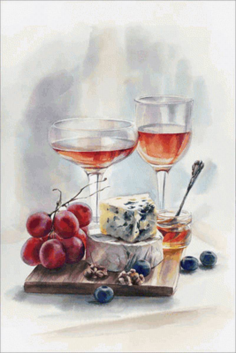 МАРИЯ МИШКАРЕВА. ФРАНЦУЗСКИЙ УЖИН - натюрморт, еда - предпросмотр