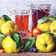 Схема вышивки «Geleia e peras.»