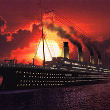 Схема вышивки «титаник»