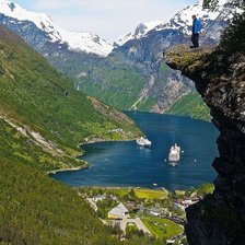 Схема вышивки «Гейрангер-фьорд, Норвегия»