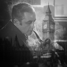 Схема вышивки «Шерлок Холмс»