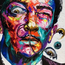 Схема вышивки «Сальвадор Дали»