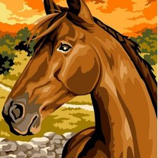 Схема вышивки «Лошадь»