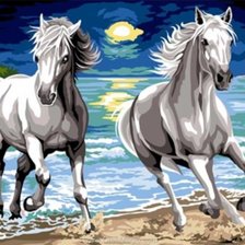 Схема вышивки «У моря»