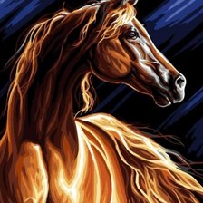 Схема вышивки «Конь»