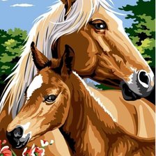 Схема вышивки «Мать и дитя»