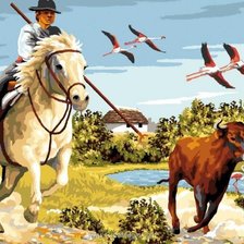 Схема вышивки «Фермер»