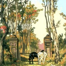 Схема вышивки «В парке»