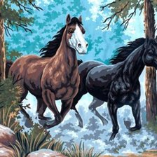 Схема вышивки «Пара»