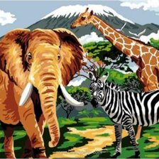 Схема вышивки «Африка»