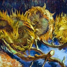 Схема вышивки «Четыре подсолнуха»