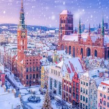 Схема вышивки «городской пейзаж»