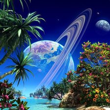 Схема вышивки «на другой планете»