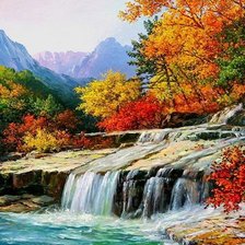 Схема вышивки «Пейзаж»