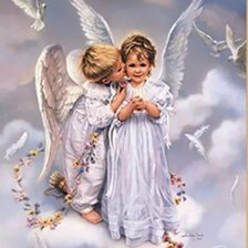 Схема вышивки «ангелы»