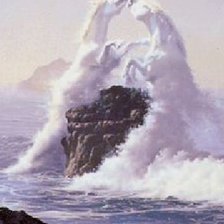 Схема вышивки «Бушующее море»