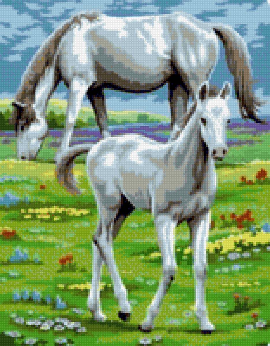 На лугу - миф, лошади - предпросмотр