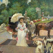 Схема вышивки «Барыня приехала. худ. Первуницкий»