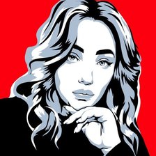 Схема вышивки «девушка»