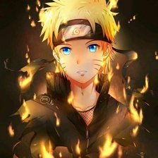 Схема вышивки «Наруто Узумаки»