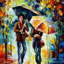 Схема вышивки «Дождь»