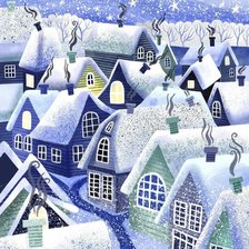 Схема вышивки «зима»