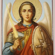 Схема вышивки «Архангел Михаил ДмС»